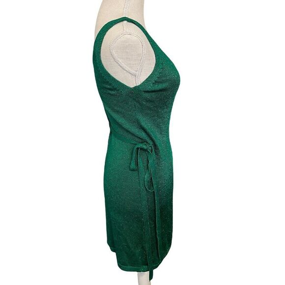 Lovers + Friends Wrap Up Sweater Dress in Kelly Green - Picture 3 of 17